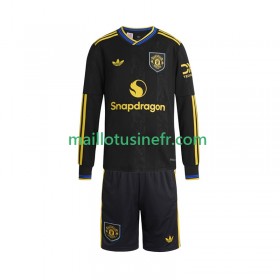 Maillot de Foot Manchester United Troisième 2025-26 Manches Longues - Enfant